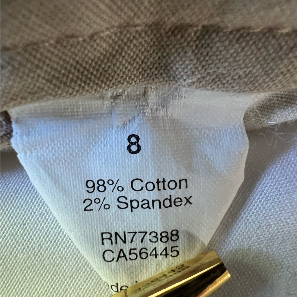 J. Crew Women’s Khaki Bermuda Cotton Shorts - Picture 4 of 4